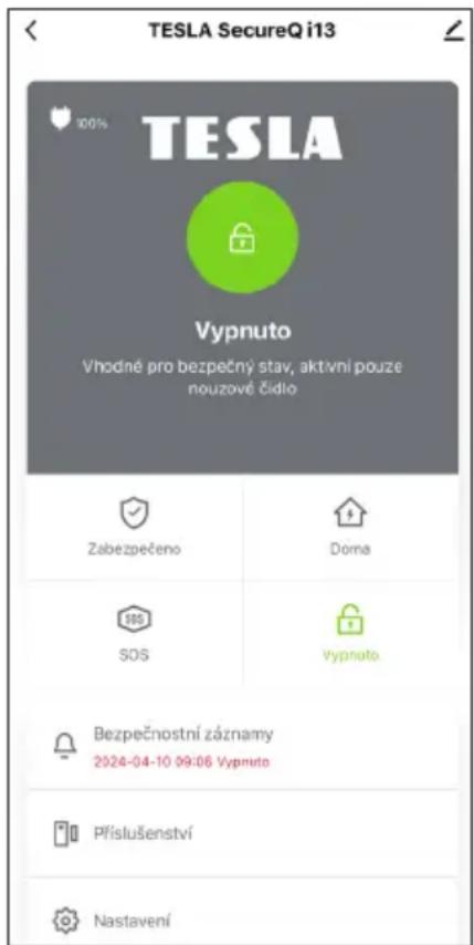 TESLA SecureQ i13 - c) Vypnuto: - 3