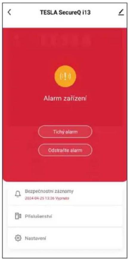 TESLA SecureQ i13 - REŽIMY BEZPEČNOSTNÍHO SYSTÉMU - 2