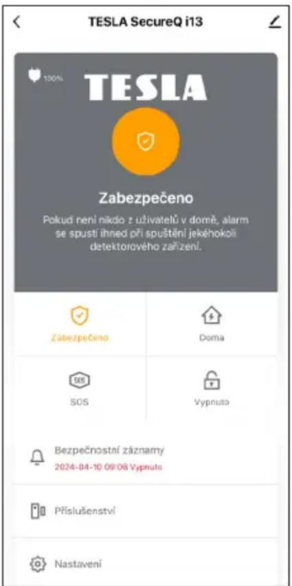 TESLA SecureQ i13 - c) Vypnuto: - 1