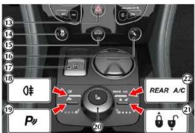 13 14 15 16 17 18 22 0 Pv 20 REAR A/C 21