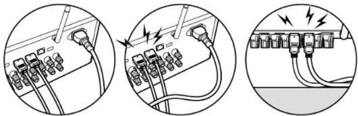 KLIPSCH TX-RZ70 - ■ (Note) Placement of cables - 1