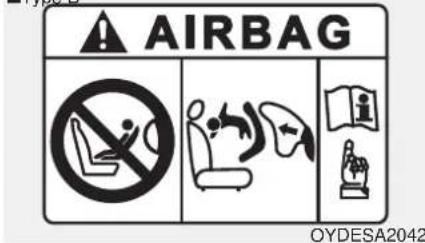 AIRBAG NO Smoking No Car Exercise OYDESA2042