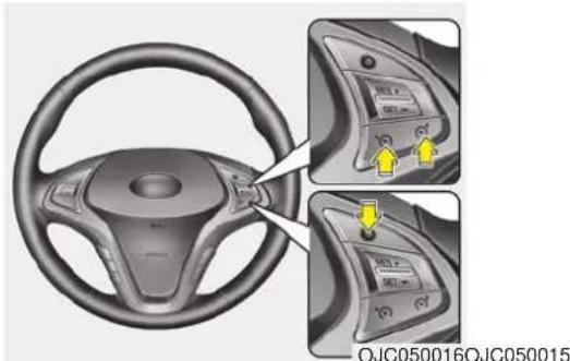 HYUNDAI ix20 (2018) - To set speed limit : - 2