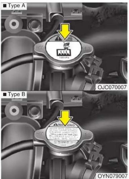 ■ Type A 100 kPa ■ Type B OJC070007 ■ Type B OYN079007