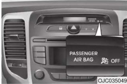 PASSenger AIR BAG OFF OJC035049