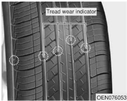 Tread wear indicator OEN076053