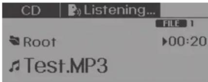 CD Root Test.MP3 ▶00:20 FILE 1