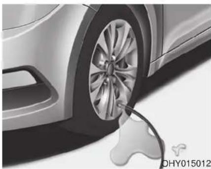 HYUNDAI ix20 (2018) - Using the Tyre Mobility Kit - 2