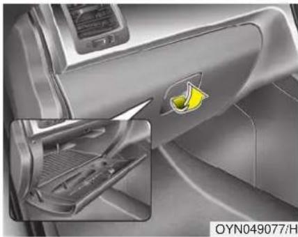 HYUNDAI ix20 (2018) - WARNING - Flammable materials - 2