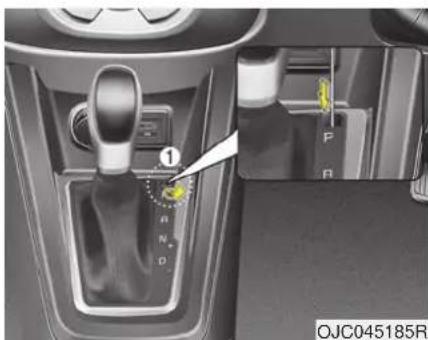 HYUNDAI ix20 (2018) - Shift-lock release - 1