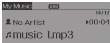 HYUNDAI ix20 (2018) - BASIC METHOD OF USE : Audio CD / MP3 CD / USB / iPod® / My Music (if equipped) - 4