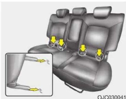 HYUNDAI ix20 (2018) - WARNING - Child restraint anchorage - 3