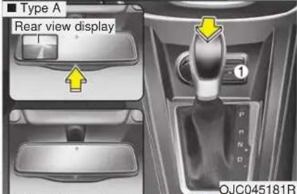 Type A Rear view display OJC045181R