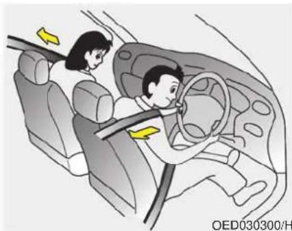 HYUNDAI ix20 (2018) - To unfasten the rear centre belt - 3