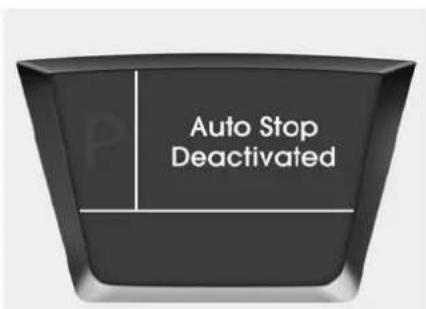 Auto Stop Deactivated