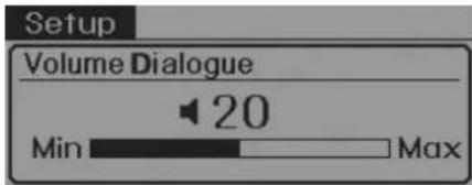 Setup Volume Dialogue 20 Min Max