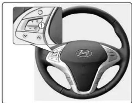 HYUNDAI ix20 (2019) - Making a call using the Steering remote controller - 1