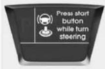 HYUNDAI ix20 (2019) - Press start button whilst turn steering - 1