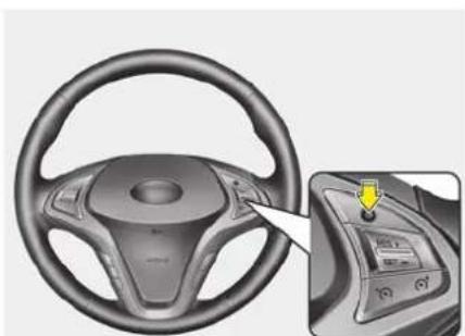 HYUNDAI ix20 (2019) - To temporarily accelerate with the cruise control on: - 1