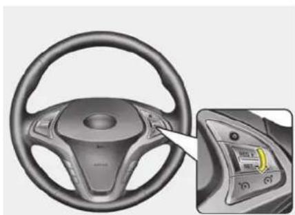 HYUNDAI ix20 (2019) - To increase cruise control set speed: - 1