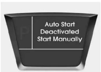 Auto Start Deactivated Start Manually