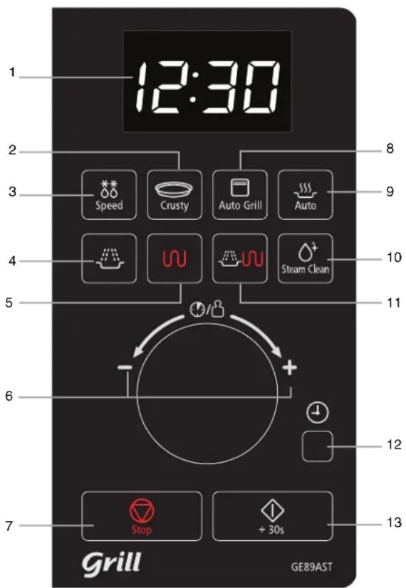 SAMSUNG GE89AST - Ovládací panel Příslušenství - 1