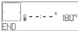 [ ] - - : - - s 180°C END