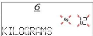 6 KILLOGRAMS Kg 12