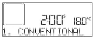 2:00s 180°C 1. CONVENTIONAL