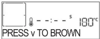PRESS v TO BROWN 180°C