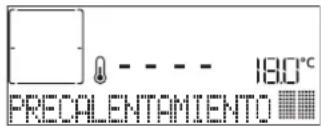 180°C PRECOLENTAMIENTO