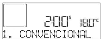 2:00s 180°C 1. CONVENCCIONAL