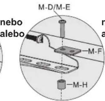 M-D/M-E nebo alebo -M-F -M-H