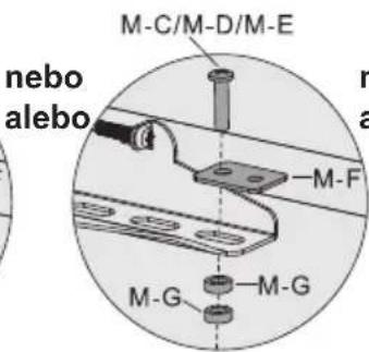 M-C/M-D/M-E nebo alebo M-F M-G M-G