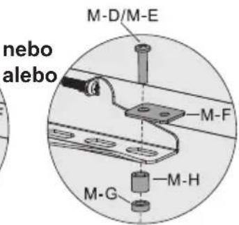 M-D/M-E nebo alebo M-F M-G M-H