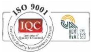 ISO 9001 ICQC Institute of Quality & Environment Systems MOUNTS RVA C-56D