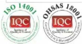 ISO 14001 IQC Institute of Quality & Control OHSAS 18001 IQC Institute of Quality & Control Certification OF HS5 Management System