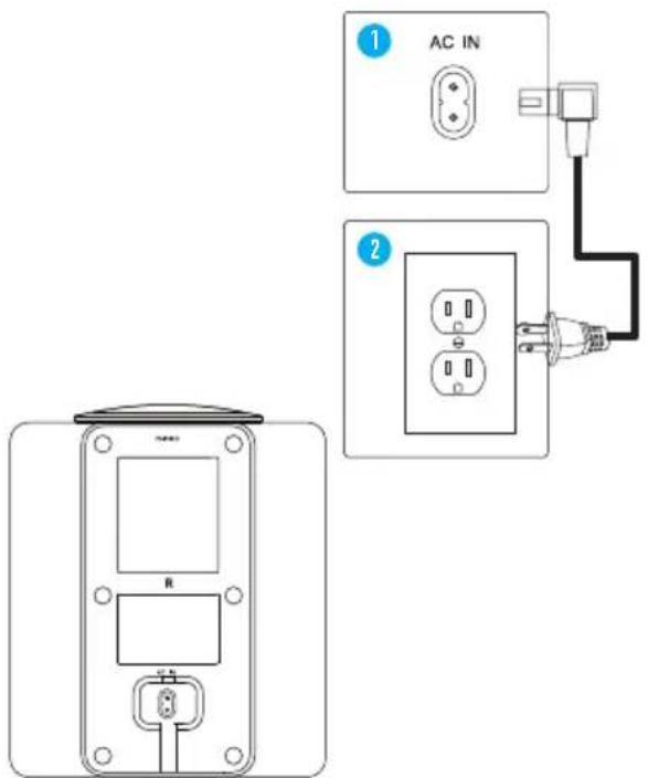 Diagram showing two electrical socket installation setups with labeled components and connections