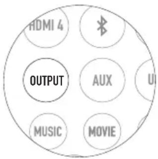 HDMI 4 OUTPUT AUX UI MUSIC MOVIE