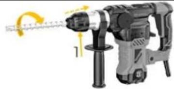 Zipper ZI-BHA1500DN - Insert drill or chisel - 1