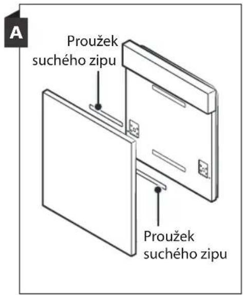 Philco PD 1049 CBIT - Krok 2. Rozměry a montáž dekoračního panelu - 1