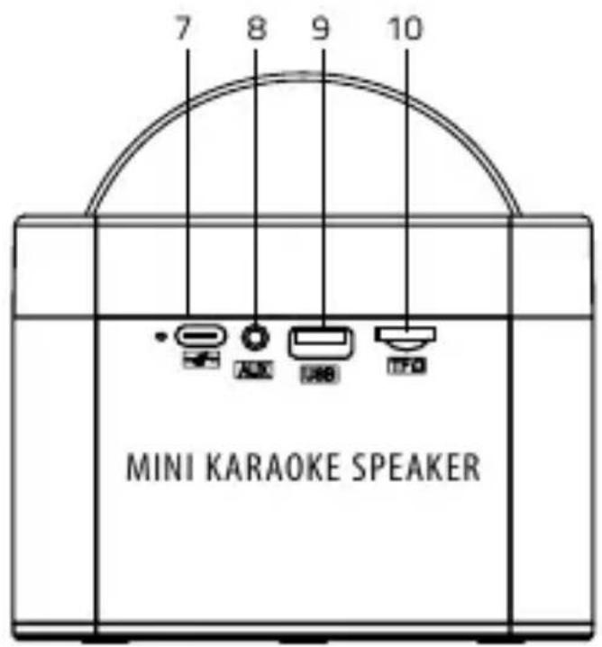 7 8 9 10 MINI KARAOKE SPEAKER
