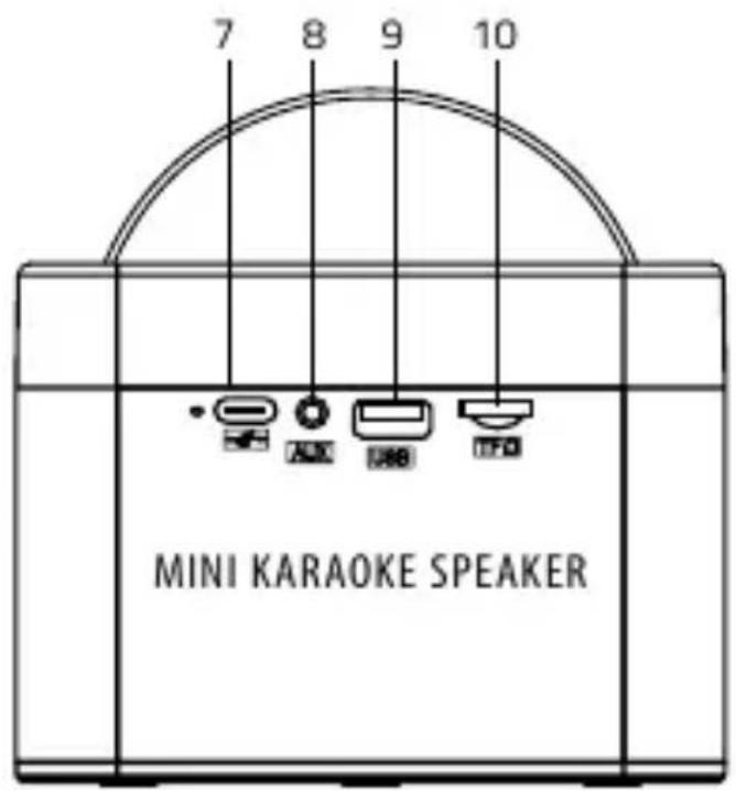 7 8 9 10 MINI KARAOKE SPEAKER