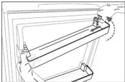 GORENJE RB49CPW - Vyjmutí přihrádky dvířek - 1