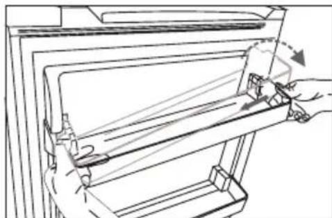 GORENJE RB49CPW - Instalace přihrádky dvířek - 1