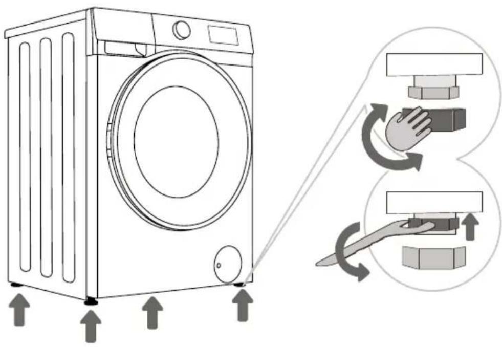 GORENJE WSG374A - NASTAVENÍ NOŽIČEK - 1