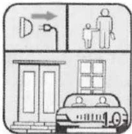 Diagram illustrating street lighting and household interaction with a car, showing lighting, person, and building layout.