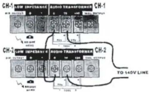 CH-1 LOW IMPEDANCE AUDIO TRANSFORMER CH-1 TO 140V OUTPUT CH-2 LOW IMPEDANCE AUDIO TRANSFORMER CH-2 TO 140V LINE DR. OUTPUT DR. OUTPUT DR. OUT DR. OUT DR. OUT DR. OUT DR. OUT DR. OUT DR. OUT DR. OUT DR. OUT DR. OUT DR. OUT DR. OUT DR. OUT DR. OUT DR. OUT DR. OUT DR. OUT DR. OUT DR. OUT DR. OUT DR. OUT DR. OUT DR. OUT DR. OUT DR. OUT DR. IN DR. IN