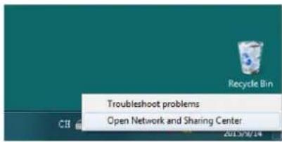 Troubleshoot problems Open Network and Sharing Center 2013/9/14