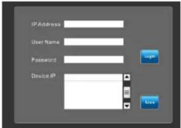 IPAddress User Name Password Device IP Login Eras